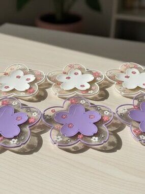 Pack of 6 Silicone Coasters For Drinks